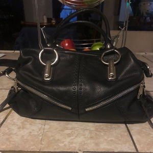 Leather handbag by B Makowsky